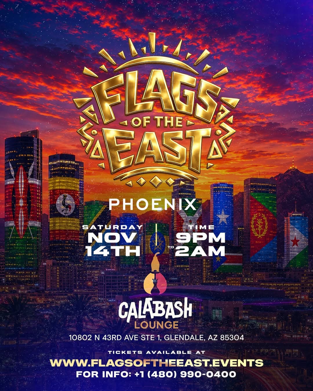 Flags of the East Houston event flyer