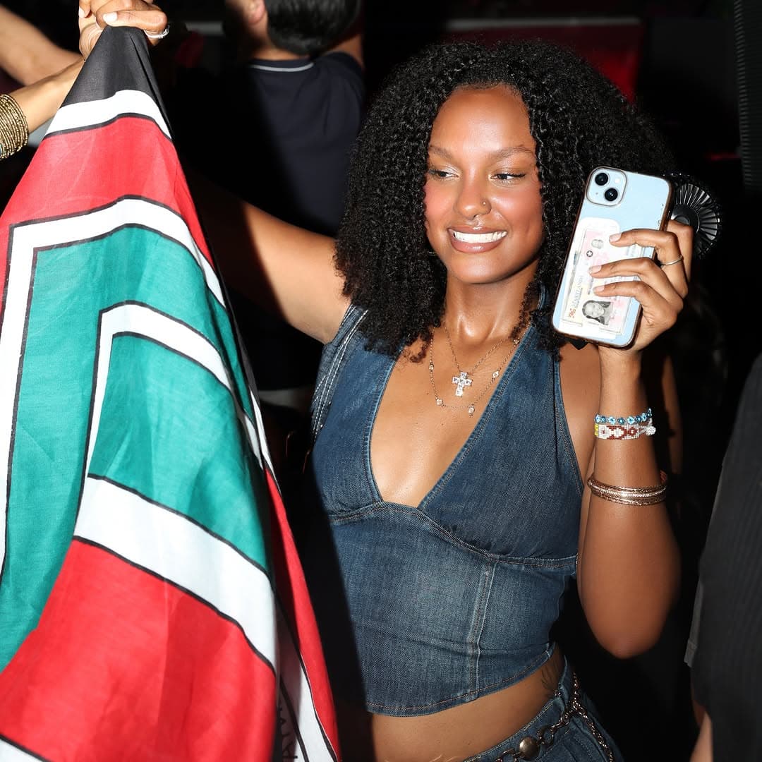 Crowd dancing at a Flags of the East event